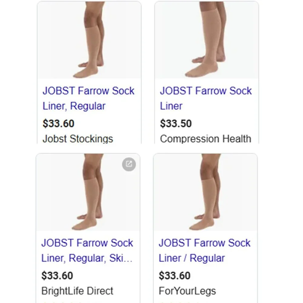 JOBST® Farrow Closed Toe Sock Liners NEW!!! 𝐒𝐨𝐥𝐝 𝐢𝐧 𝐩𝐚𝐢𝐫𝐬.
